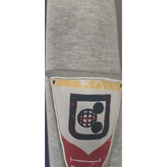 Vintage Disney Parks 1971 Letterman Jacket Unisex Large Blue Snap Button Pockets - Picture 8 of 12